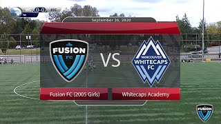 Fusion FC vs Whitecaps Academy (2005 Girls) Highlight - September 26, 2020