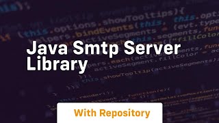 java smtp server library