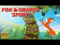 THE FOX and THE SOUR GRAPES Story in English | Short Story for Kids