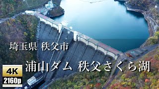 埼玉県 秩父市 浦山ダム 秩父さくら湖 4K