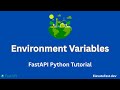 Deploy FastAPI Environment Variables 🔐 | FastAPI Python Tutorial
