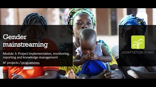 Gender Mainstreaming: Project implementation, monitoring, reporting and KM (English)