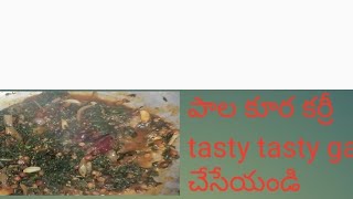 పాల కూర కర్రీ/palak curry/spinach curry/Healthy palakura curry/palakura recipes