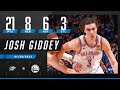 Josh Giddey posts 21 points, 8 rebounds and 6 assists in narrow loss to Warriors | #NBA