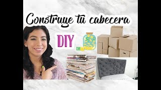 Haz tu cabecera con periódico y cartón // DIY low cost