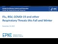 Flu, RSV, COVID-19 and other Respiratory Threats this Fall and Winter