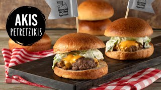 Lamb Burgers with Homemade Burger Buns| Akis Petretzikis