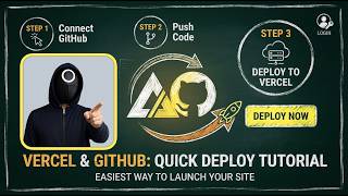 How to Deploy ANY Project on Vercel + GitHub Login Setup Live in Minutes!