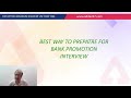 bank promotion exam 2022 best way to crack bank promotion interview