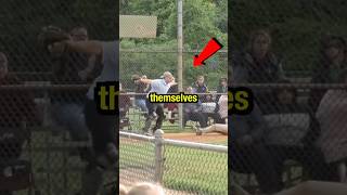 Disrespectful parents umpire themselves 🔥 #baseball