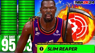 95 3PT + 93 MID + 90 DUNK KEVIN DURANT BUILD CAN DO EVERYTHING!! BEST BIGMAN BUILD IN NBA2K24!!