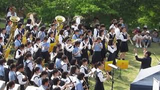 就実高校・中学校・高島中学校吹奏楽部 『宝島』　2019/5/25　たかしま音楽祭