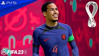 FIFA 23 - Netherlands v Qatar - World Cup 2022 Group Stage Match | PS5™ [4K60]