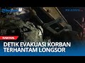 Evakuasi Korban Di Dalam Mobil Terhantam Longsor