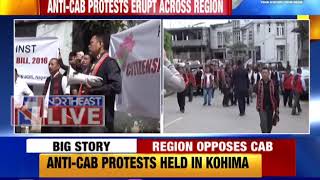 Anti-CAB protests held in Kohima; groups, individuals take to the streets