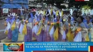 Ilang grupo ng mga estudyante, nagtagisan ng galing sa Peñafrancia Voyadores street dance festival