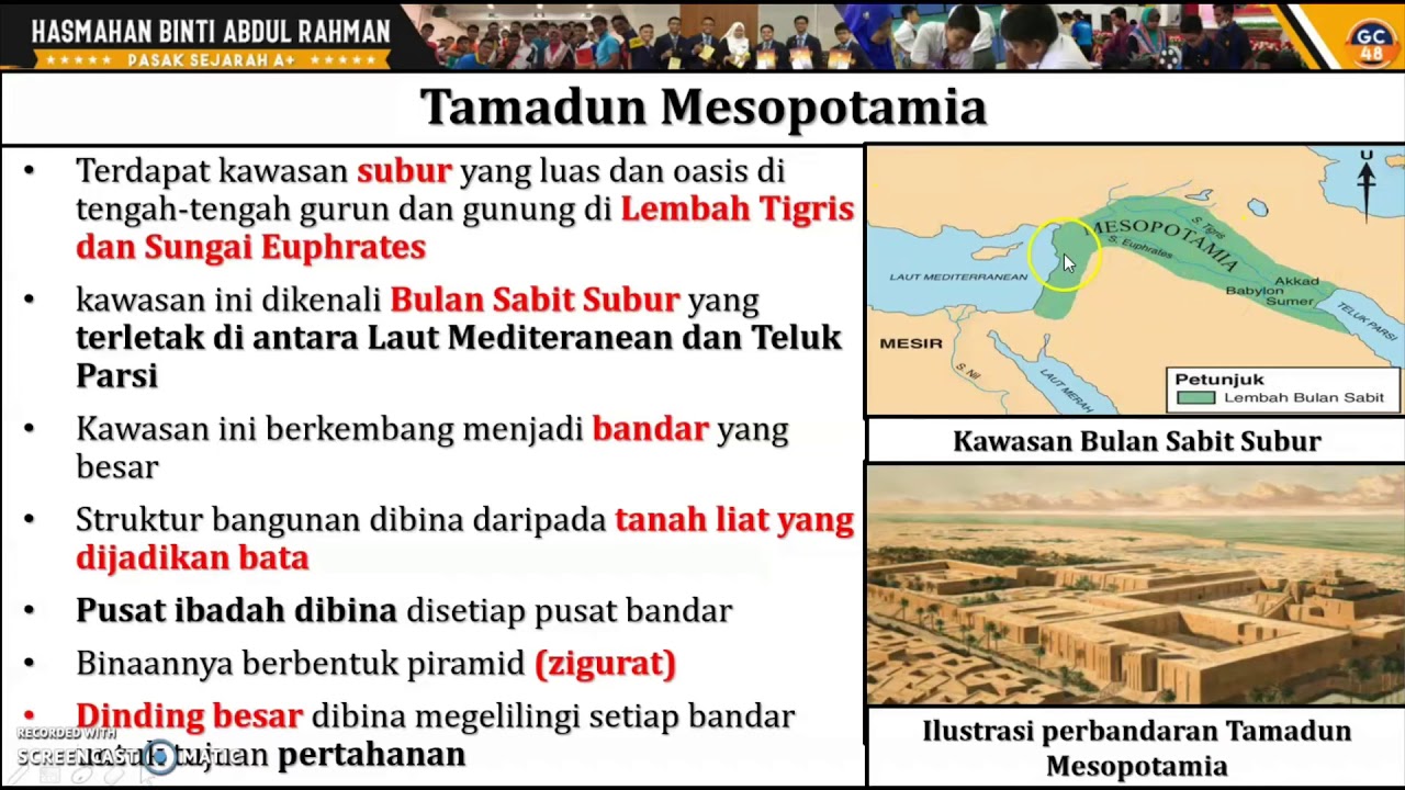 Latihan Sejarah Tingkatan 1 Bab 5 Tamadun Awal Dunia : 5 1 Lokasi ...