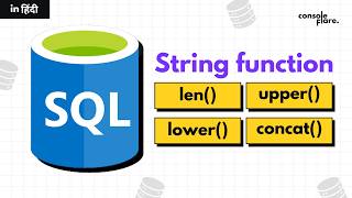 String Functions in SQL | in Hindi #sqlforbeginners #coding #datascience #databaseconcepts #data