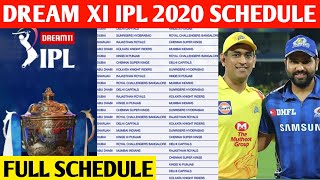 IPL 2020 Full Schedule: Date and Time, Match Timings, Venue, Fixtures of all IPL 13 matches