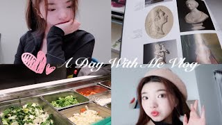 VLOG 04| 在加拿大UBC留学生活的一天| 艺术生| 画画| 吃饭| 图书馆呆到关门| A Day With Me in UBC