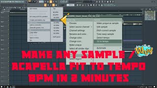 How To Sync Samples or Acapella to Project Tempo in FL Studio in 2 Minutes