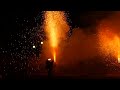 2017 7 28 新居諏訪神社奉納煙火祭礼 試み（手筒花火 handheld fireworks）