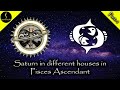 Saturn in different houses in Pisces Ascendant part 1