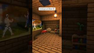 Minecraft Secret Underground Base | Minecraft build | credit-kwyseur #shorts #minecraft