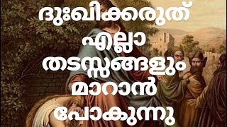 ദുഃഖിക്കരുത് എല്ലാ തടസ്സവും മാറാൻ പോകുന്നു.Fr. Mathew Vayalamannil#christians motivation #devotional