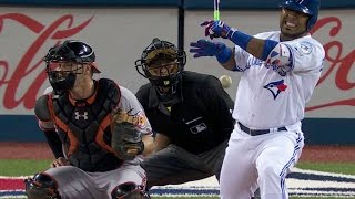 BAL@TOR: Encarnacion gets hit right on his hand