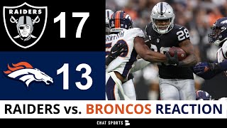 Raiders vs Broncos Reaction, Highlights + Raiders Rumors On Derek Carr, Josh Jacobs, NFL Playoffs