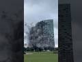 Louisiana tower imploded after hurricane damage