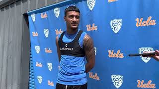 UCLA WR Titus Mokiao-Atimalala on building chemistry with new quarterbacks \u0026 what he’s improving on