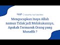 Mengucapkan Insya Allah namun Tidak jadi Melakukannya, Apakah Termasuk Orang yang Munafik ?