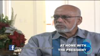 AT HOME WITH THE PRESIDENT: President Ramotar outlines plans for tackling crime