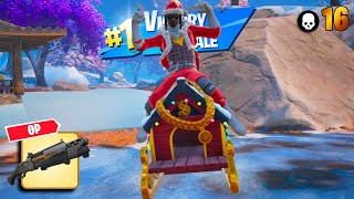 High Elimination Solo Zero Build | New Santa Snoop Skin! | Fortnite Winterfest Chapter 6 Season 1