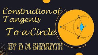 Karnataka \u0026 Cbse Board Class 10 (SSLC) - Construction of tangents to a Circle