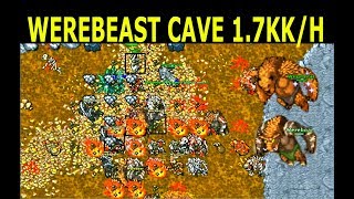 Tibia · Hunt Guide 2019 · Mage 120+ · 1.7KK/H AT 130 · Werebeast Cave Edron (Solo Hunting)