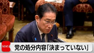 岸田総理 裏金事件受けた党処分の内容「決まっていない」（2024年3月27日）