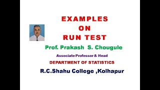 Examples on RUN Test I