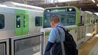 JR東日本E235系0番台東トウ31編成1012G山手線内回り池袋・新宿方面行き上野駅(JY05)10時56分到着