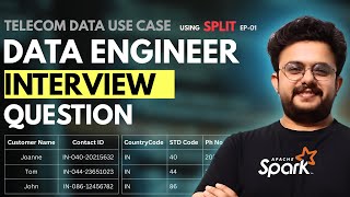 Data Engineer Interview Question | How to use Split in PySpark | Deepankar Pathak