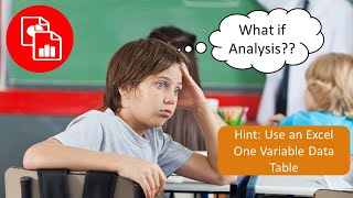 Create a One Variable Data Table