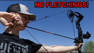 SHOOTING WITH NO FLETCHINGS! - What Happens?