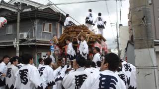 2015大阪市平野郷だんじり祭り試験曳き　馬場町①（平成27年6月27日）