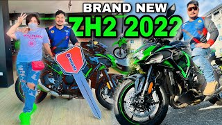 BRAND NEW KAWASAKI ZH2 2022 | MY FIRST SUPERCHARGE GREEN BIG BIKE