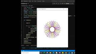 Draw an animated shape Using circle Python Turtle