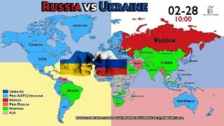 Every Country's Position on Ukraine vs Russia (5 Days After War)