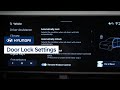 Door Lock Settings for ccNC Touchscreens | Hyundai