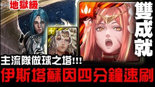 【神魔之塔】地獄級『年輕歸者的衝勁』伊斯塔/蘇因 四分鐘 速刷 雙成就『主流隊做球劇本』【JackLee】（附文字攻略）